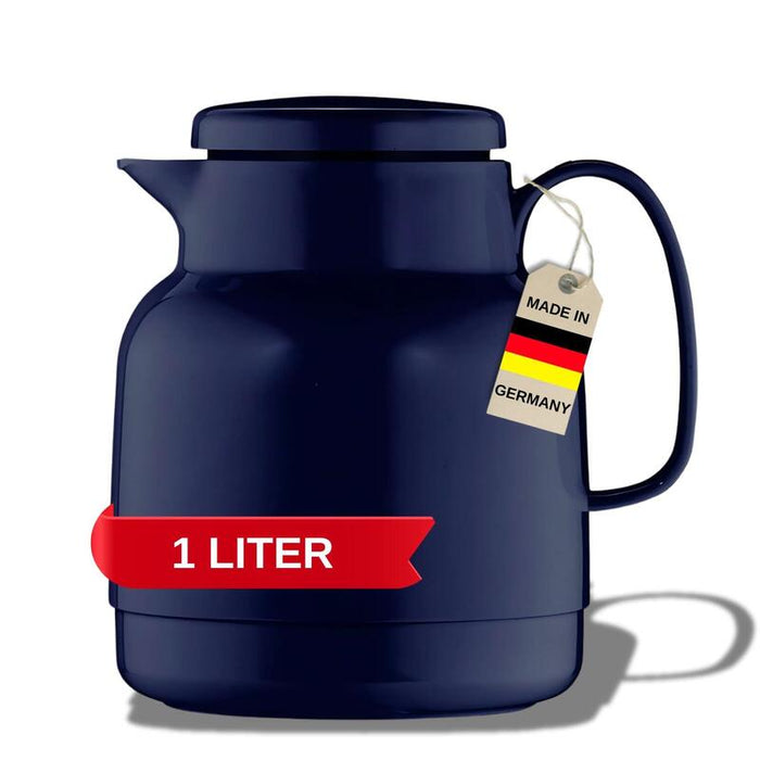 Helios Jarra Térmica Mondo 1,0 L, Azul Oscuro
