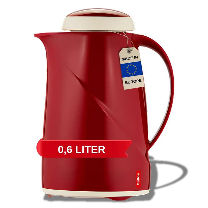 Helios Jarra Térmica Wave 0,6 L, Rojo