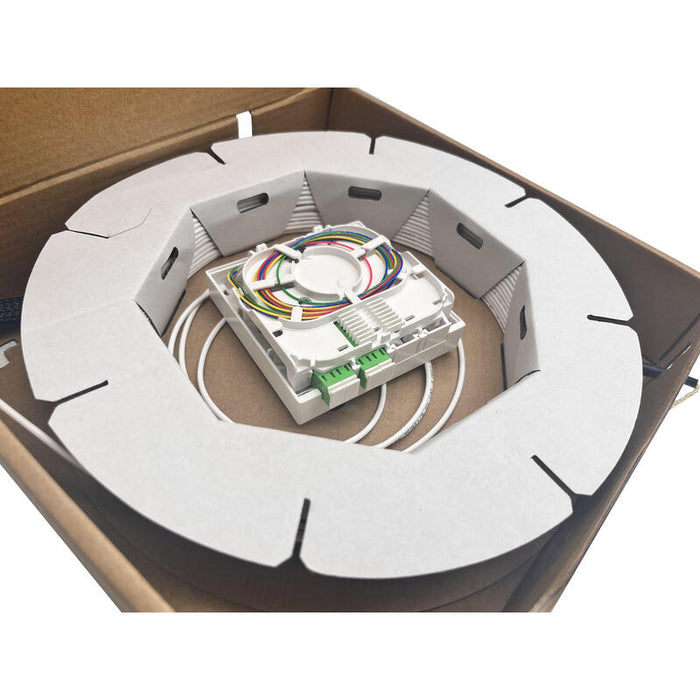 Helos Ftth-Anschlussset, Beidseitig Con 4 Lc-Apc-Machon Vorkonfektioniert, 50m