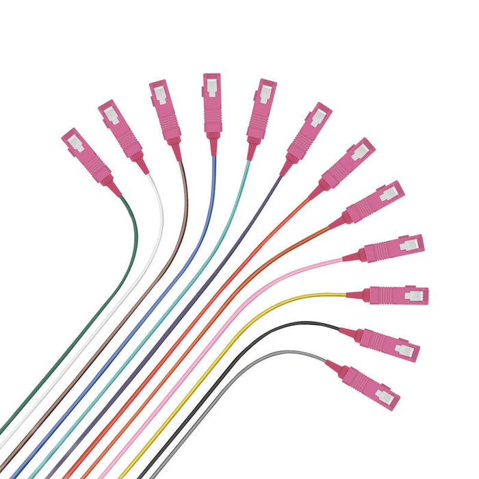 Helos Lwl Faserpigtail Om4 12x Sc-Easy Strip 50/125?M 2m