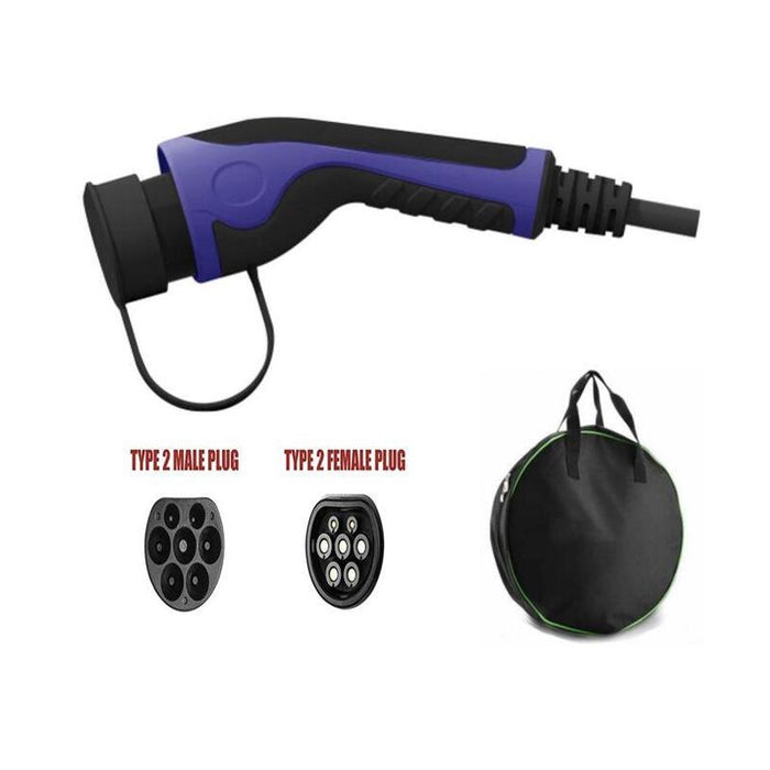 Helos Typ 2 Ev Cable De Carga, Tüv Mode 3 ,16a ,11 Kw, 3-Phasig 7,5 Meter Con Tasche