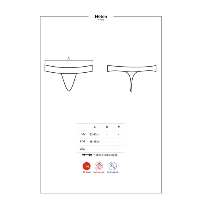 Hetea Tanga Rojo Talla (Interno):S/M