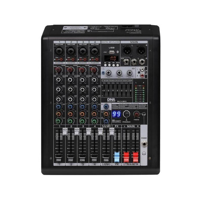 Hlc 4 Mk2 - Mikser Analogowy Z Usb, Mp3, Bluetooth, Phantom, Procesor Dsp