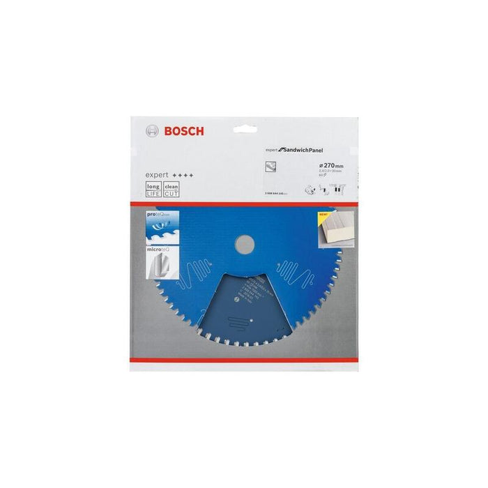 Hoja De Sierra Circular Bosch Professional Expert Para Paneles Sándwich, Ø 270 Mm, Diámetro 60z 30 Mm, Para Sierras Circulares Portátiles 2608644145