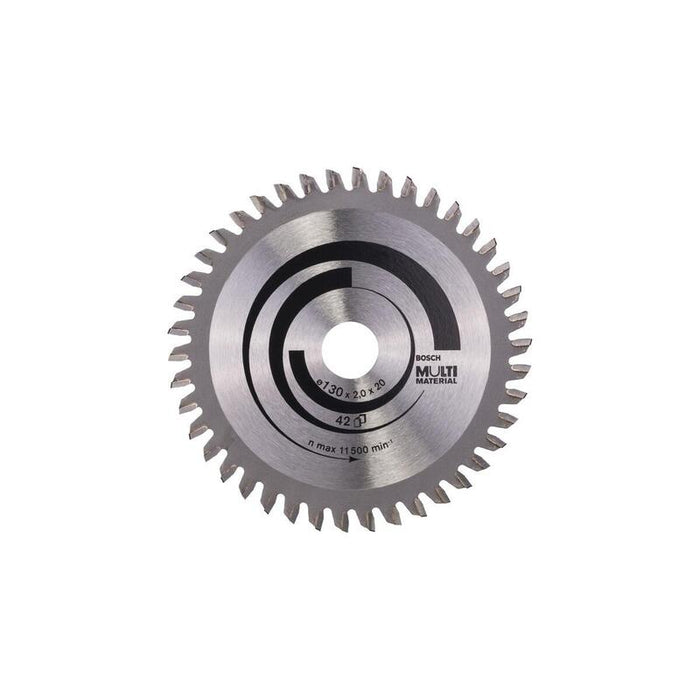 Hoja De Sierra Circular Bosch Professional Multi Material, Ø 130 Mm, Orificio 42z De 20 Mm, Para Sierras Circulares Portátiles 2608641195