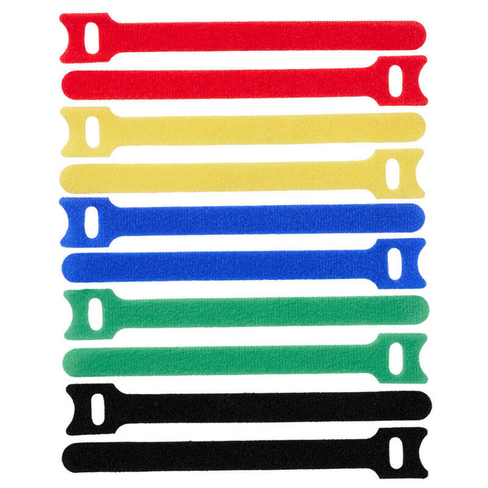 Hook And Loop 15cm X 12mm  Multi 10pcs
