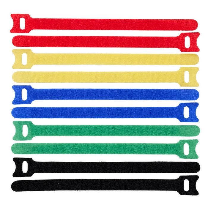 Hook And Loop 20cm X 12mm  Multi 10pcs