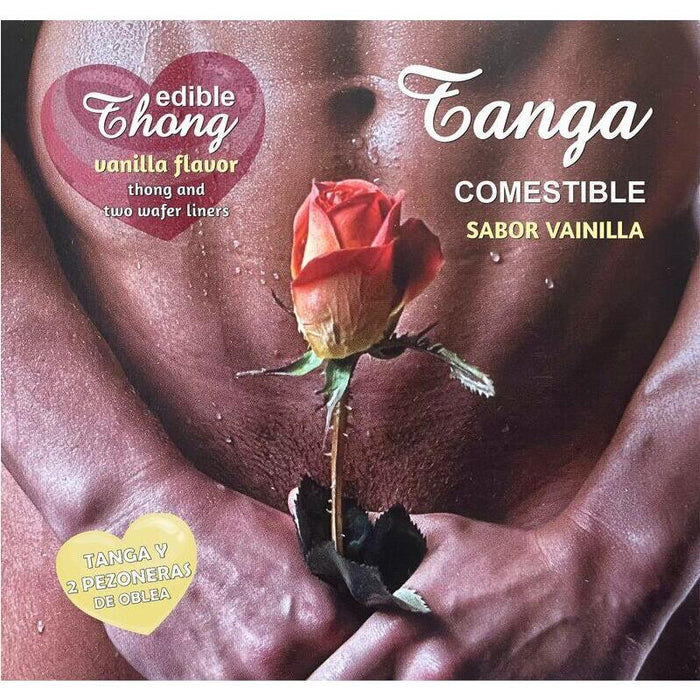 Hotflowers -  Tanga + 2 Pezones Oblea Vainilla Hombre /Es/Pt/En/Fr/It/