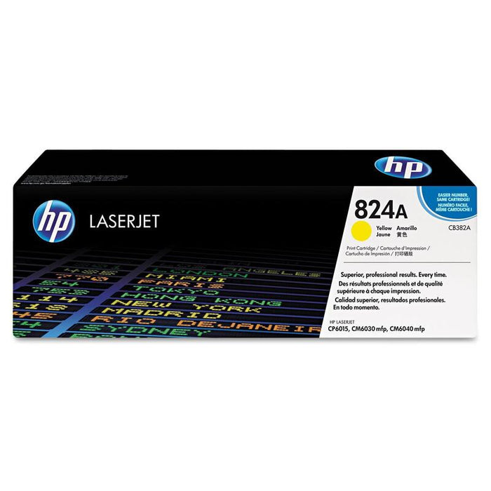 Hp Contract Cartridge No 824a Hp824a Hp 824a Yellow Amarillo (Cb382yc)