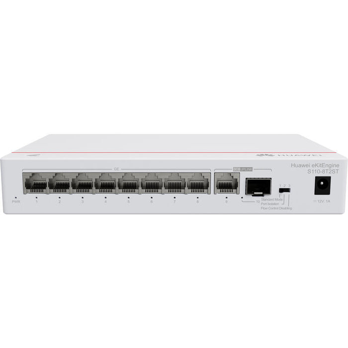 Huawei S110-8t2st (8*10/100/1000base-T Ports, 1*Ge Sfp Port, 1*10/100/1000base-T Port)