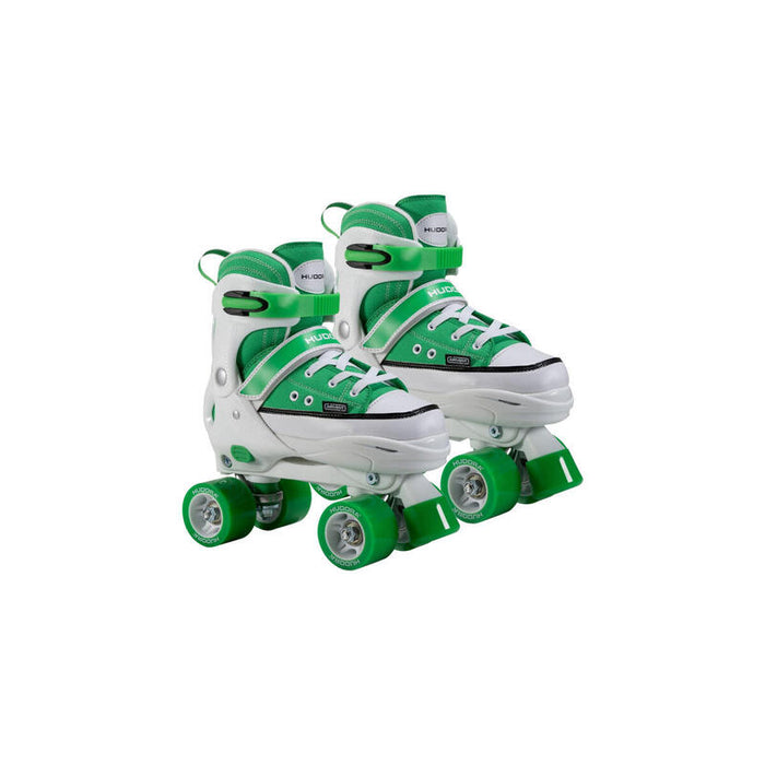 Hudora Patines De Ruedas Talla 28-31, Patines De Ruedas Verde/Blanco, Aspecto Deportivo 22076