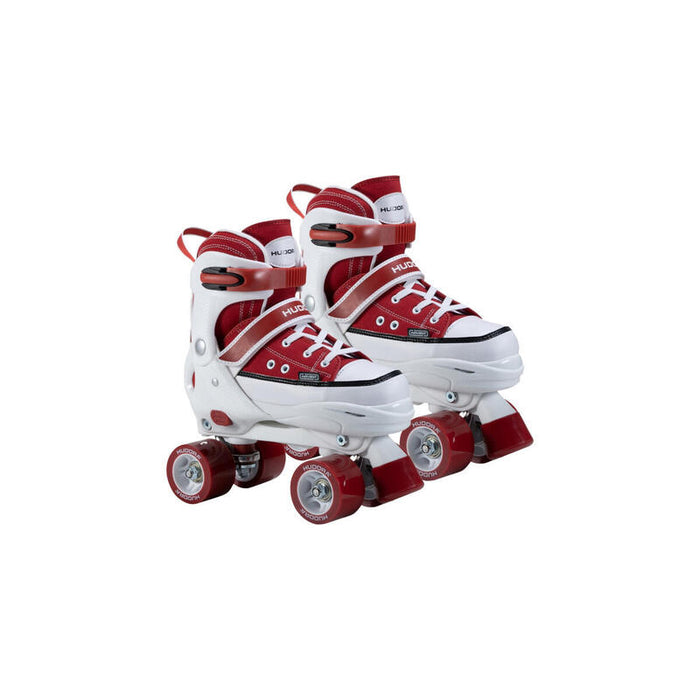 Hudora Patines Sobre Ruedas Talla 32-35, Patines Rojo/Blanco, Aspecto Deportivo 22071
