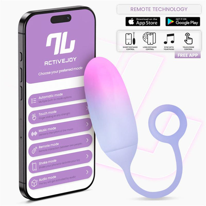 Huevo Con App Silicona Doble Capa Degradado