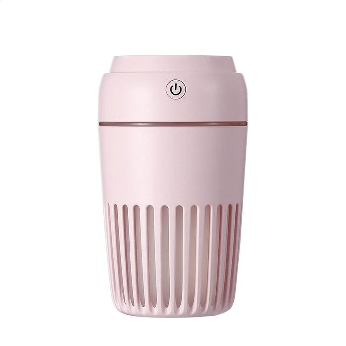 Humidificador Platinet 300ml Rosa + Luz De Noche 7 Colores Led