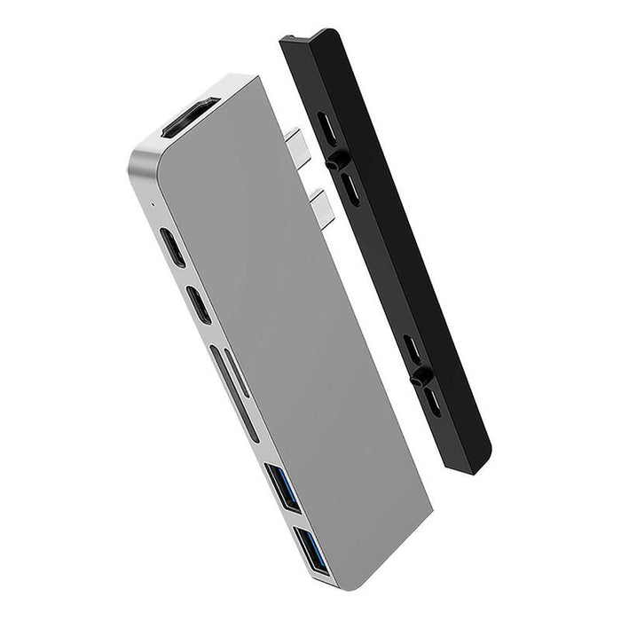 Hyper Duo 7-In-2 Macbook Pro Hub Silver