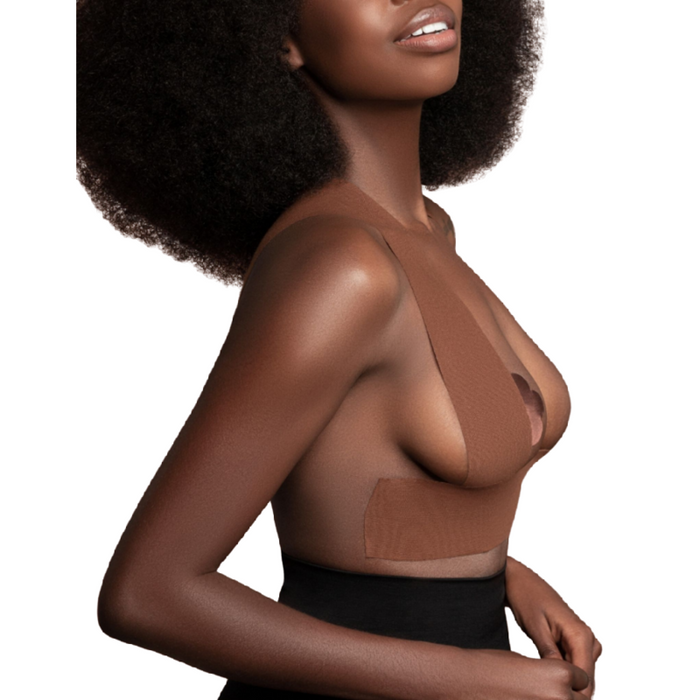 Bye-Bra - Body Cinta 5 M X 6.5 Cm + 3 Pares De Pezoneras Marron