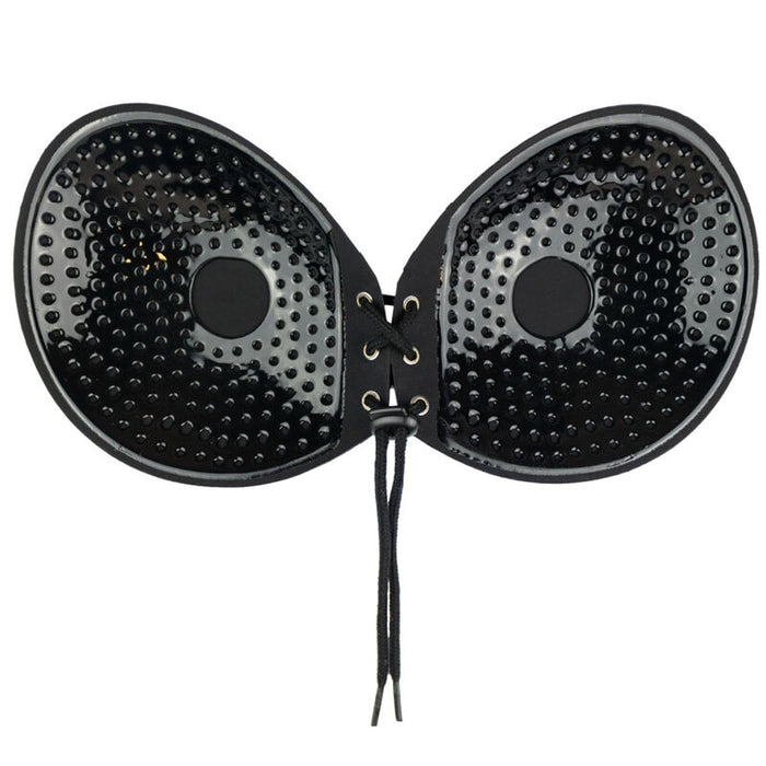 Bye-Bra - Sujetador Adhesivo Entrelazado Negro Copa E