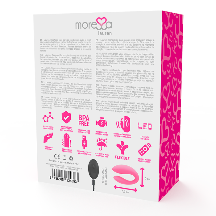 Moressa - Lauren Control Remoto Estimulador Para Parejas