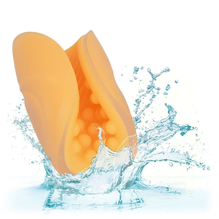 Calexotics - Beaded Grip Masturbador Texturado Naranja