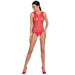 Passion - Woman Bs086 Bodystocking Rojo Talla Única