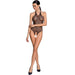 Passion - Woman Bs087 Bodystocking Negro Talla Única