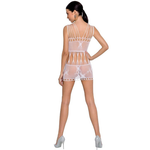 Passion - Woman Bs090 Bodystocking Blanco Talla Única