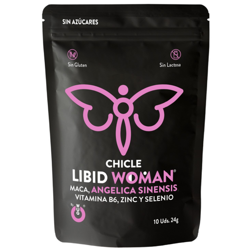 Wug Libid Woman – Chicle Funcional Con Maca, Ginseng Femenino Y Zinc Para Potenciar La Vitalidad Femenina