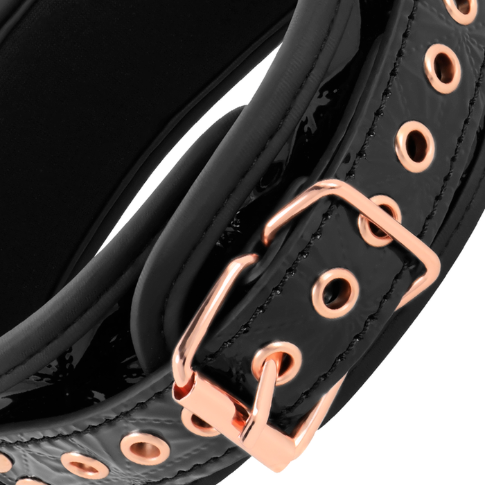 Begme - Black Edition Collar Con Cadenas Y Pinzas Pezones Con Forro De Neopreno