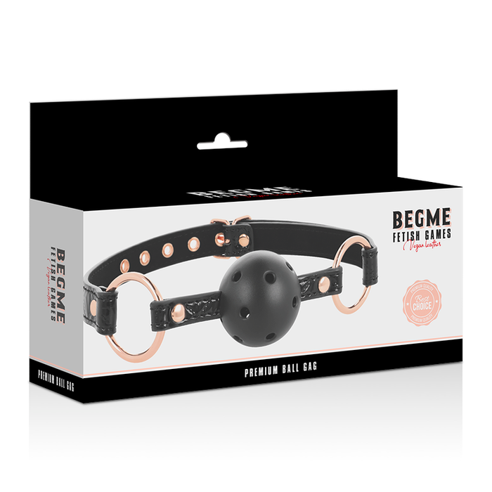 Begme - Black Edition Mordaza Cuero Vegano