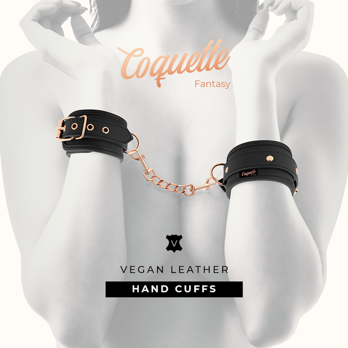 Coquette Chic Desire - Fantasy Esposas Para Manos Cuero Vegano Con Forro De Nopreno