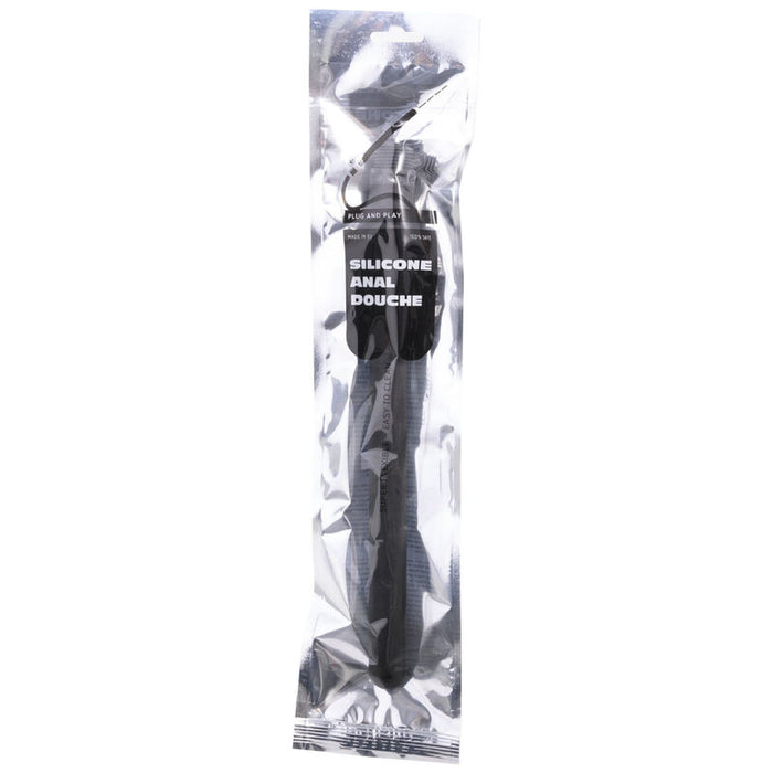 All Black - Ducha Anal Silicona Sistema Stopper 27 Cm