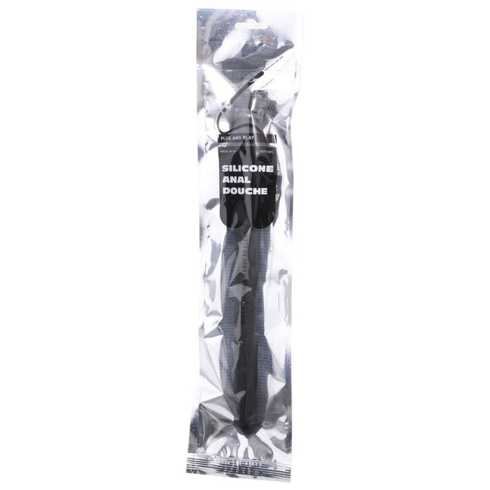 All Black - Ridged Ducha Anal Silicona 27 Cm