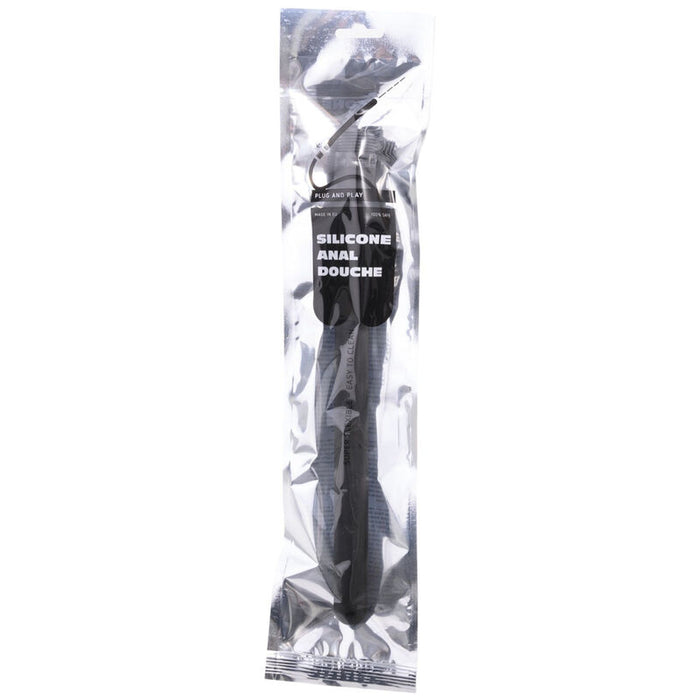 All Black  Beaded Ducha Anal Silicona 27 Cm