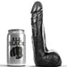 All Black - Dildo Realístico Negro Suave 20 Cm