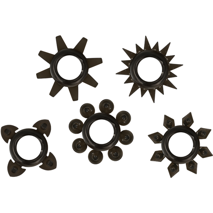 Ohmama - Set 5 Anillos Silicona Testiculos Y Pene