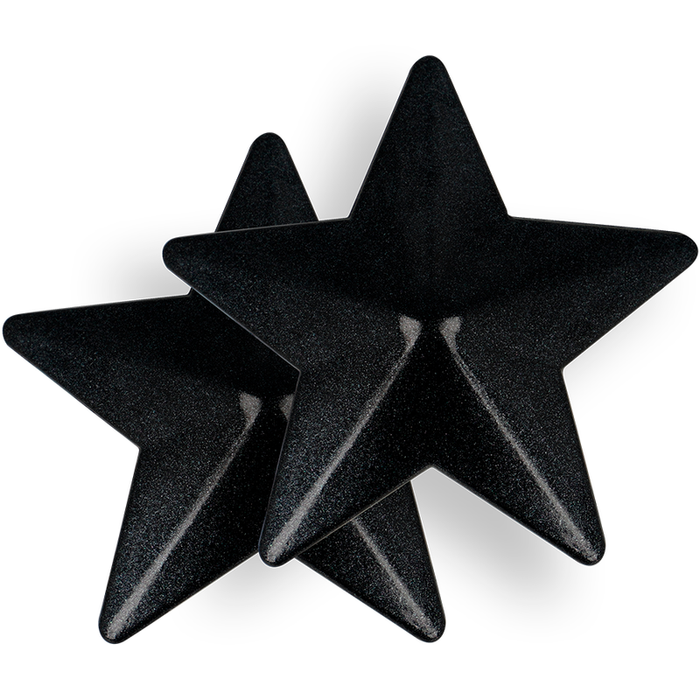 Coquette Chic Desire - Cubre Pezones Metal Estrellas Negras