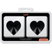 Coquette Chic Desire - Cubre Pezones Metal Corazones Negros