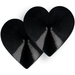 Coquette Chic Desire - Cubre Pezones Metal Corazones Negros