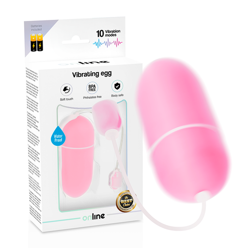 Online - Huevo Vibrador Waterproof Rosa