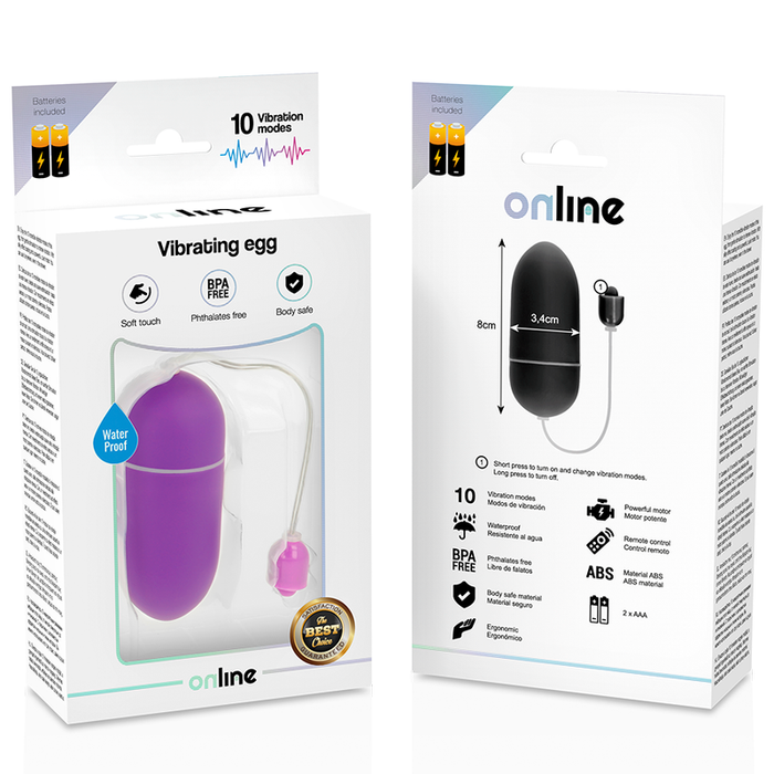 Online - Huevo Vibrador Waterproof Lila