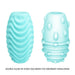 Pretty Love - Huevo Masturbador Doble Cara Turquesa