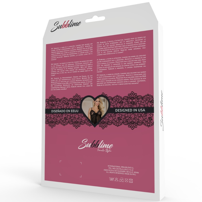Subblime - Teddy Tiras Encaje L/xl