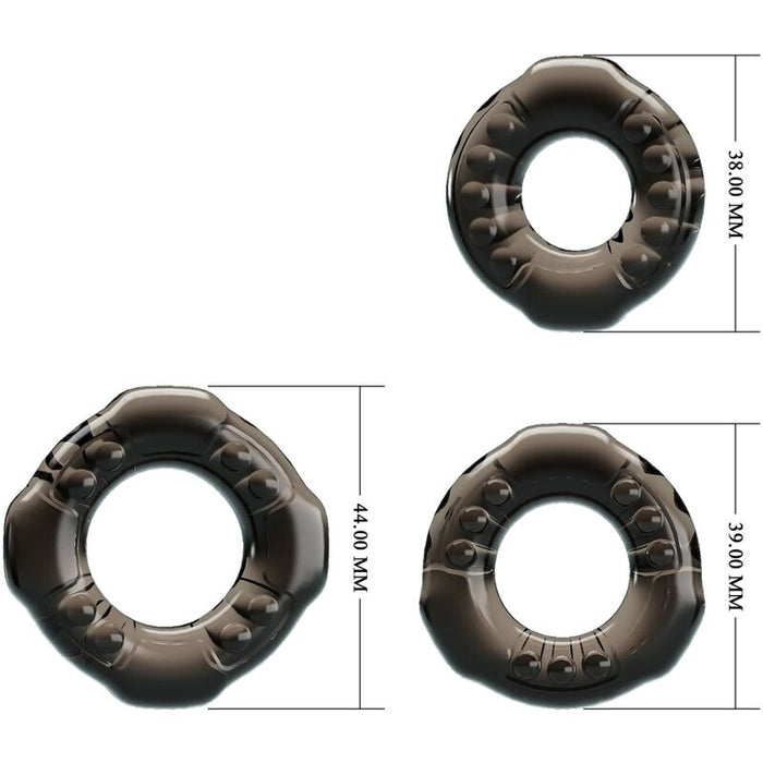 Baile - Cock Rings Yvonne Set 3 Anillos Pene