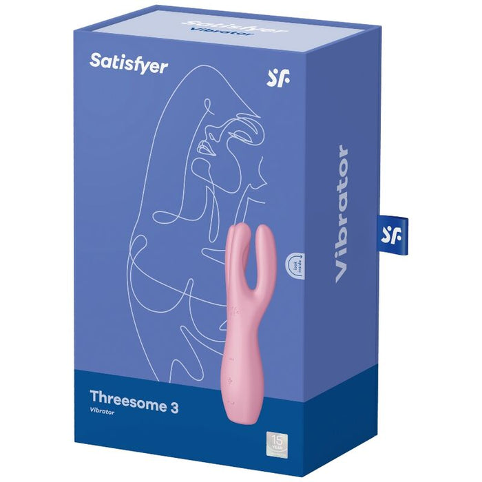 Satisfyer Threesome 3 Lay-On Vibrador - Rosa