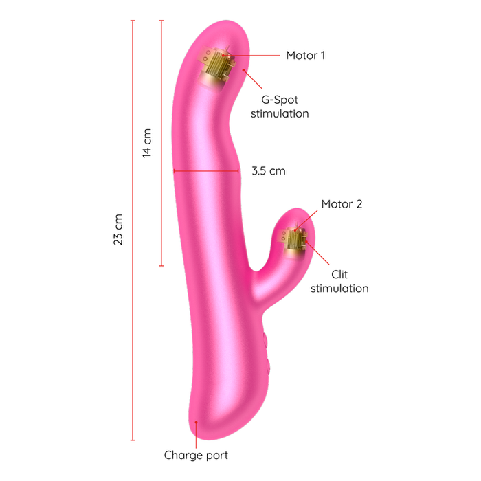 Oninder - Oslo Vibración Y Rotación Rosa - Aplicación Gratuita