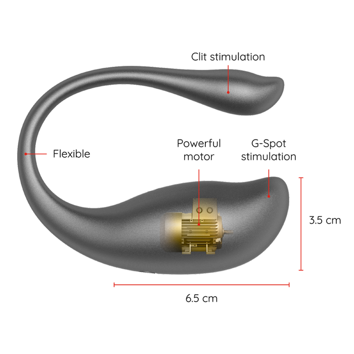 Oninder - Nairobi Huevo Vibrador Negro - App Gratuita
