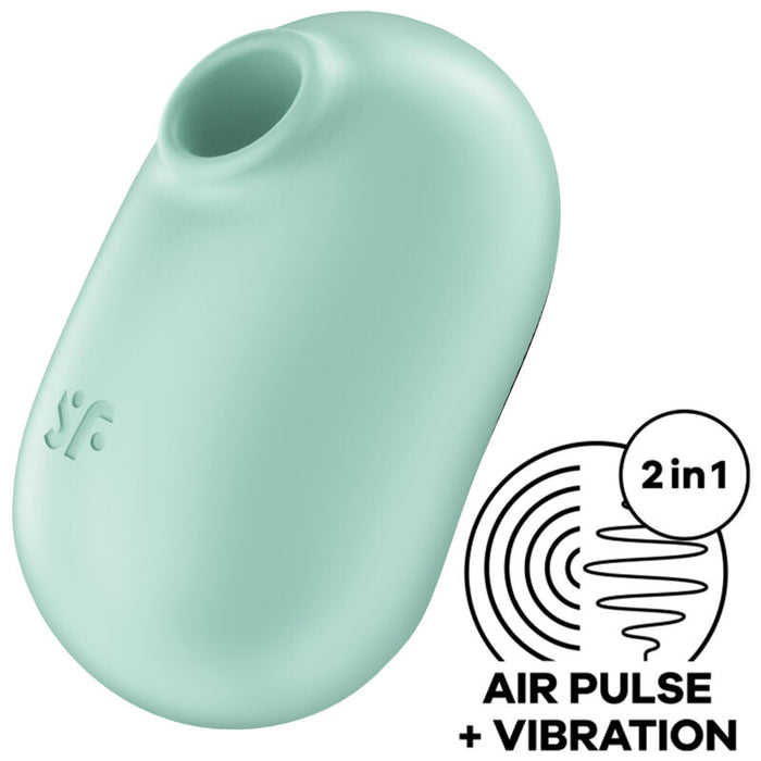 Satisfyer - Pro To Go 2 Estimulador Y Vibrador Doble Verde