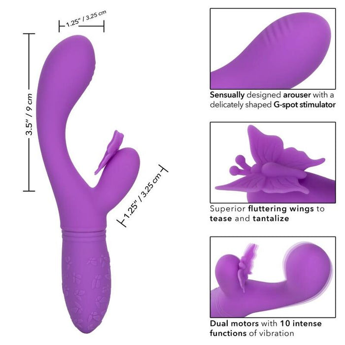 California Exotics Butterfly Kiss Flutter Violeta