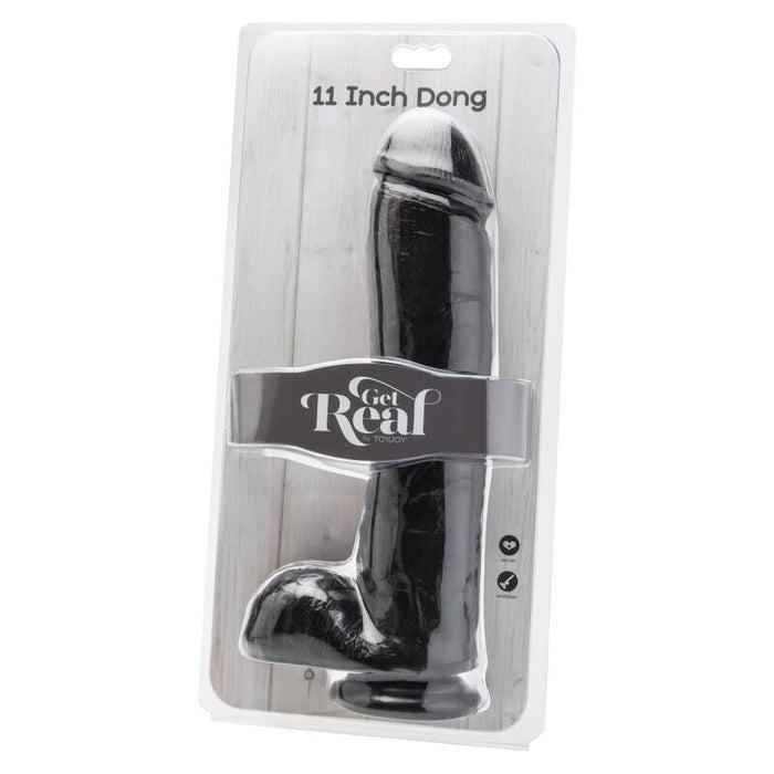 Get Real - Dildo 28 Cm Con Testículos Negro