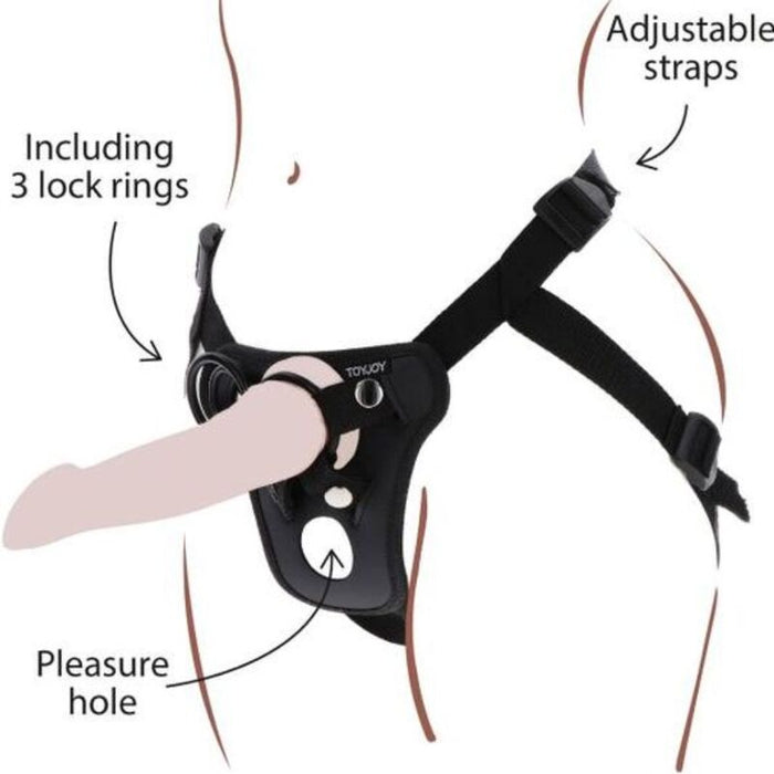 Toyjoy - Strap-On Arnés Ajustable- Negro